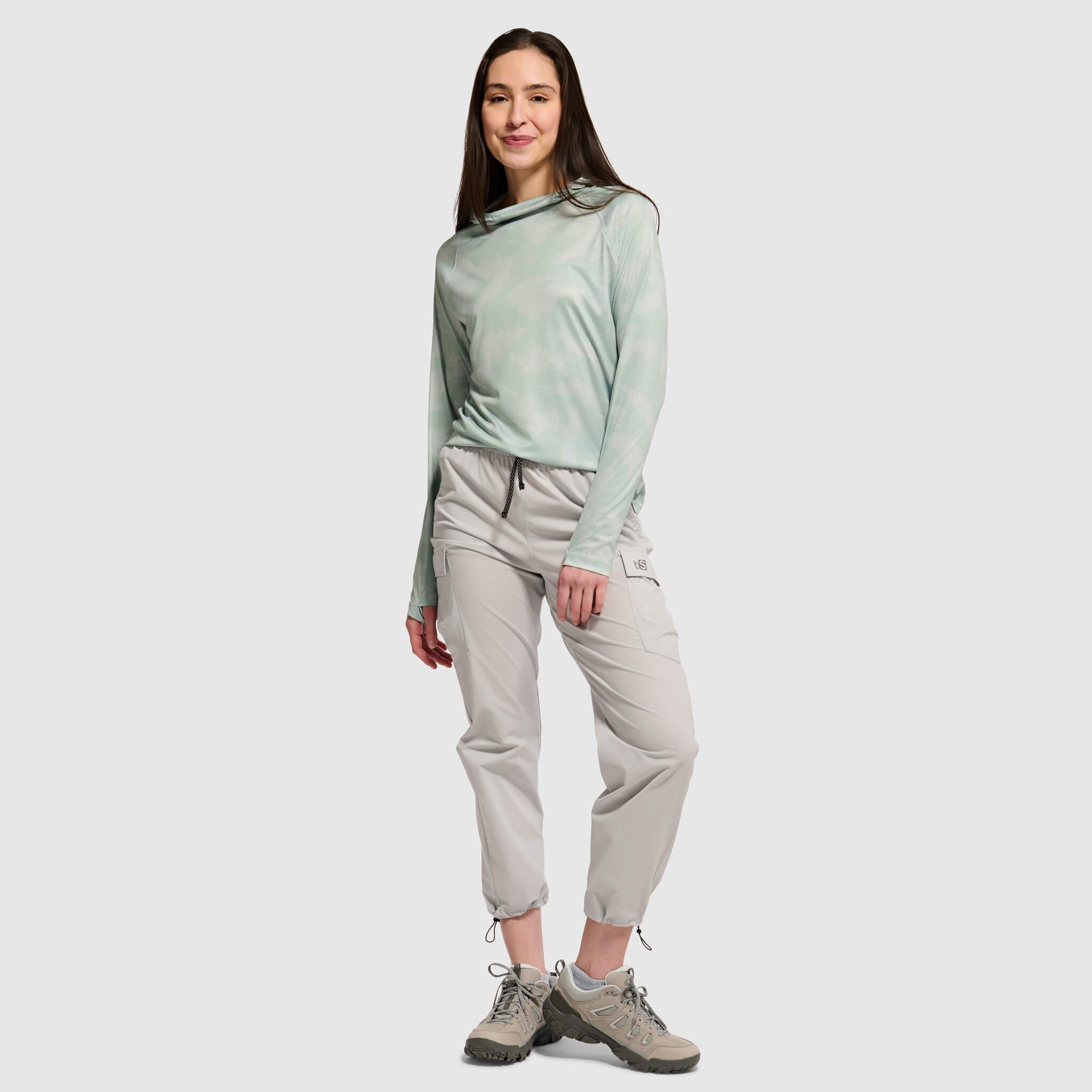 Women's Brackish Hoodie BlackStrap #color_slash spruce
