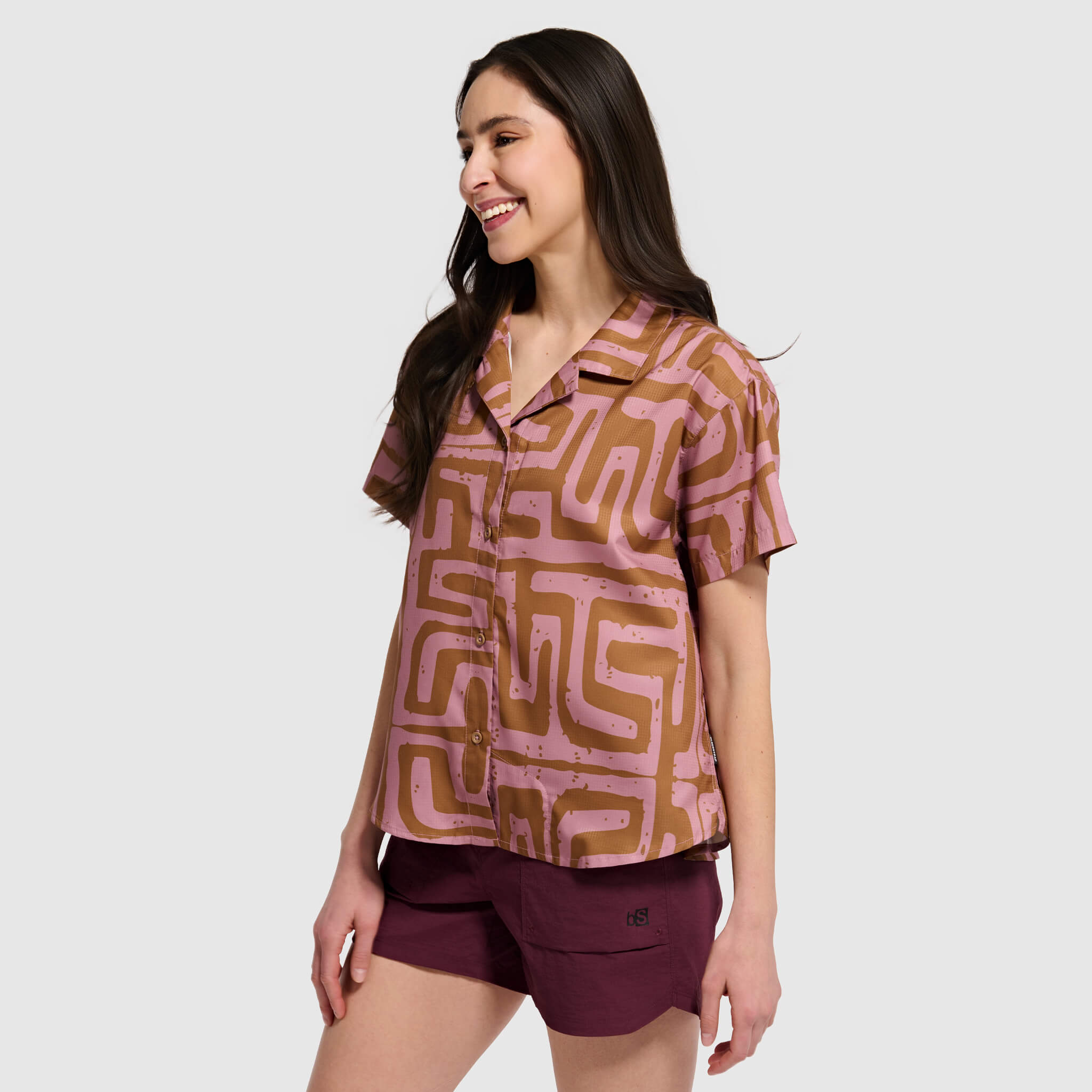 BlackStrap Women's Campshirt Button Up #color_blaize canyon