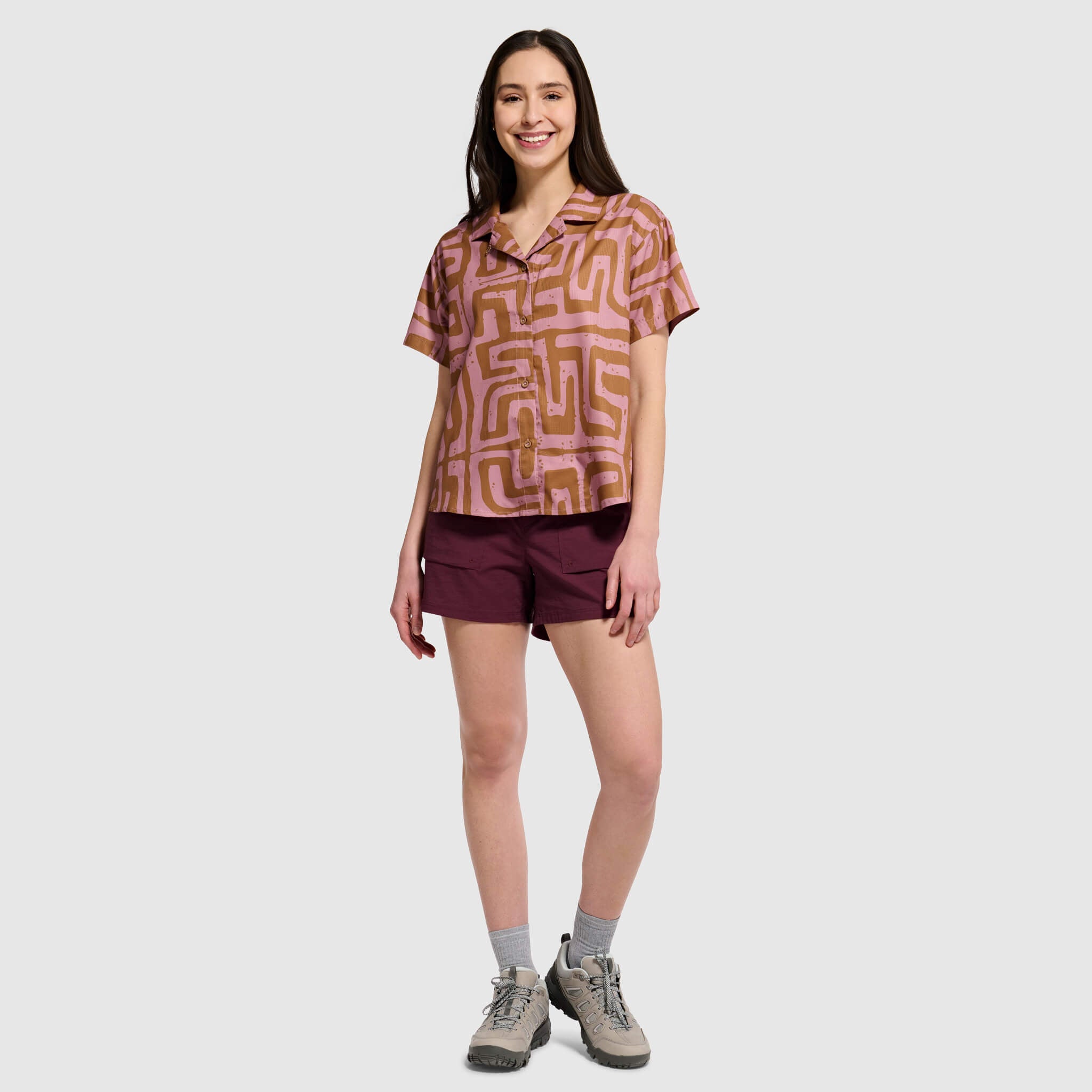 BlackStrap Women's Campshirt Button Up #color_blaize canyon