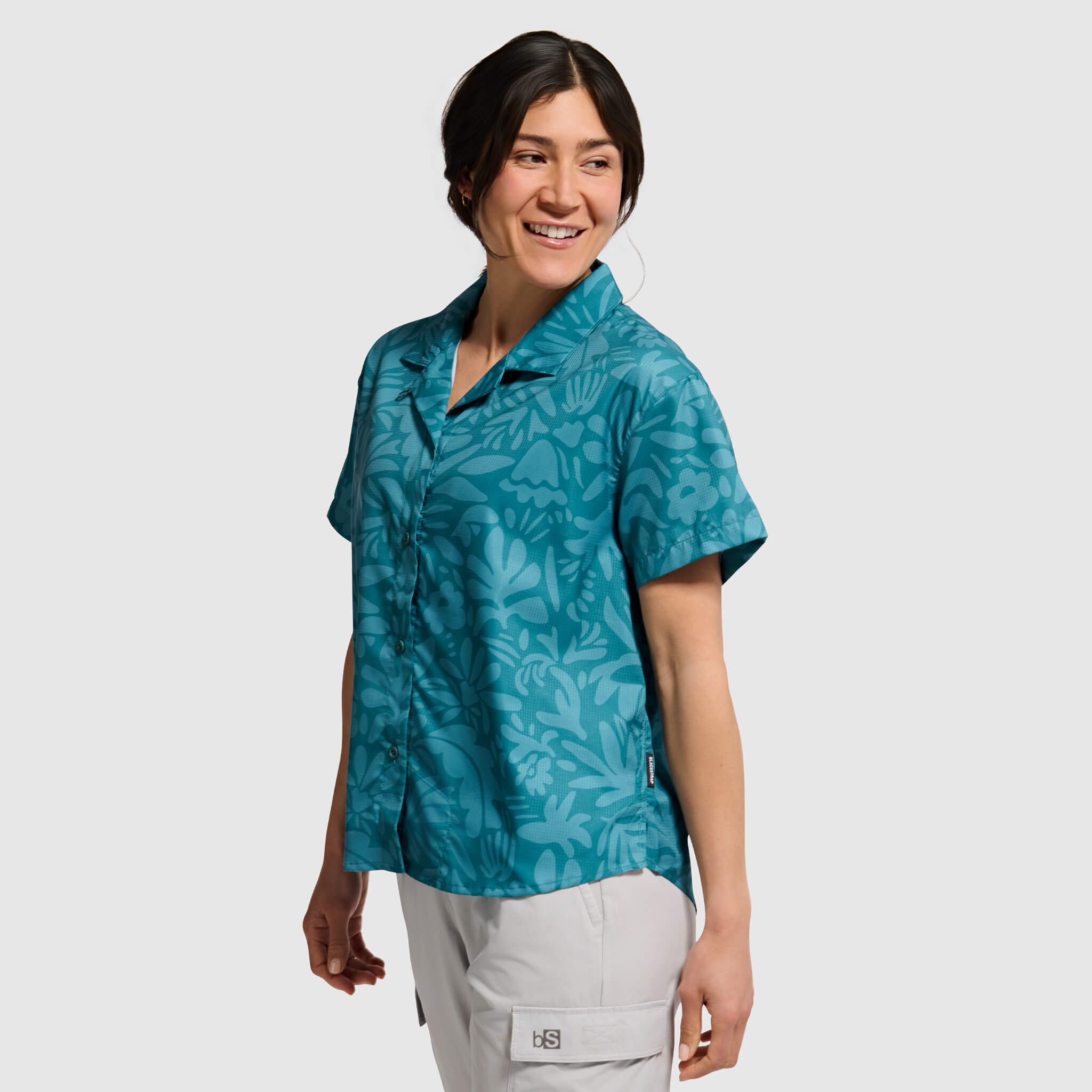 BlackStrap Women's Campshirt Button Up #color_florican surge