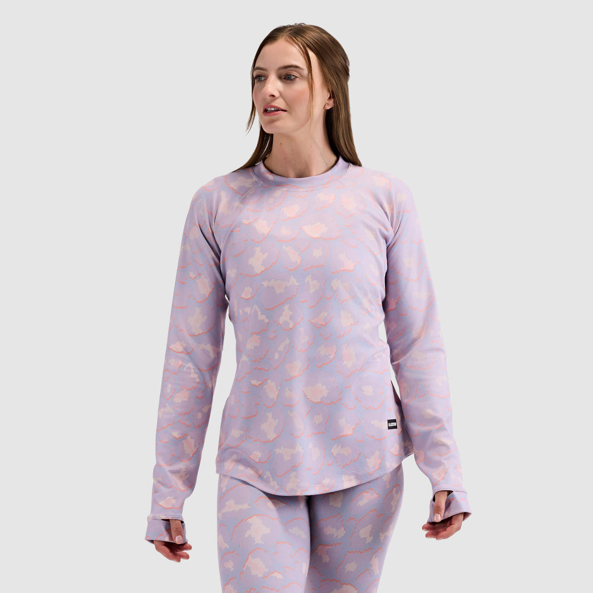 BlackStrap Women's Summit Baselayer Crewneck Long Sleeve #color_ocelot dusk