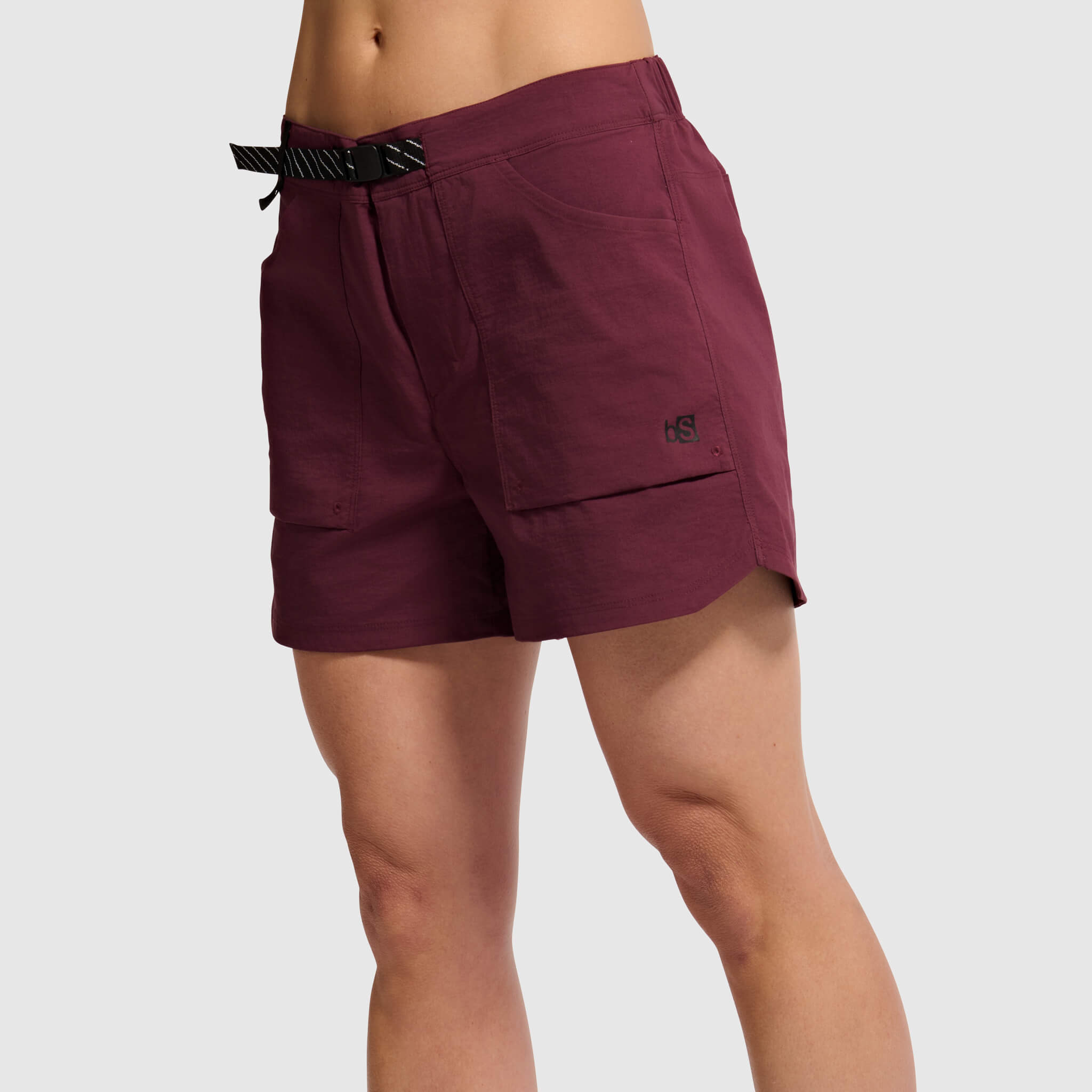 BlackStrap Women's Utility trail short #color_cherry