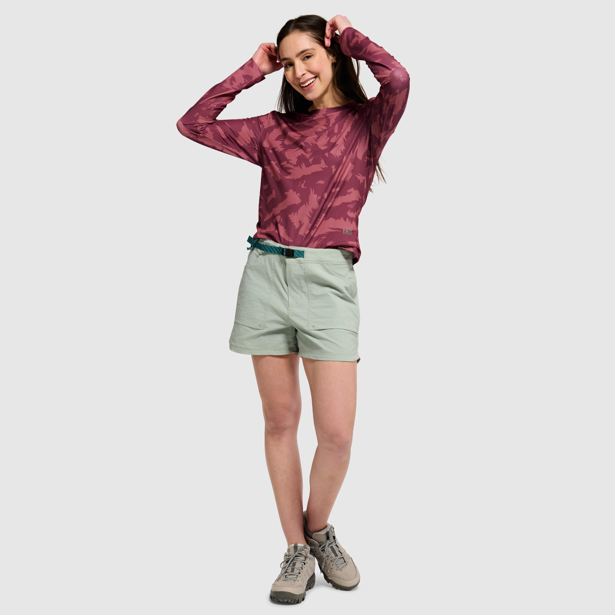 BlackStrap Women's Utility trail short #color_spruce