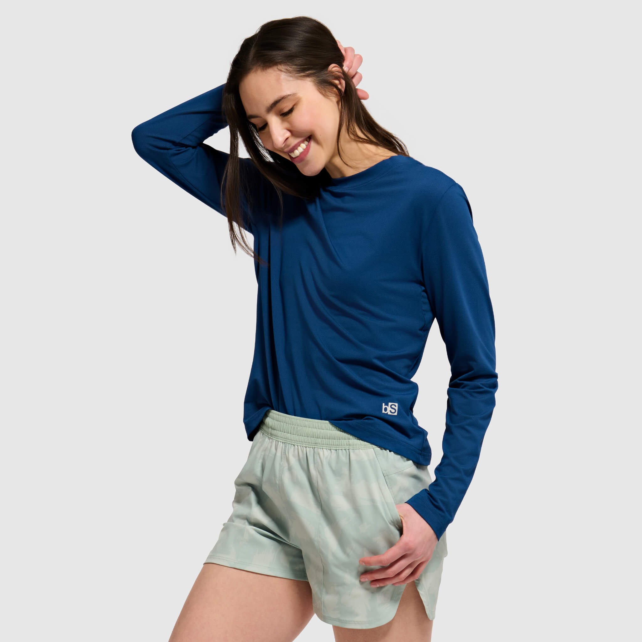 Women's Voyage Crewneck Long Sleeve BlackStrap #color_deschutes