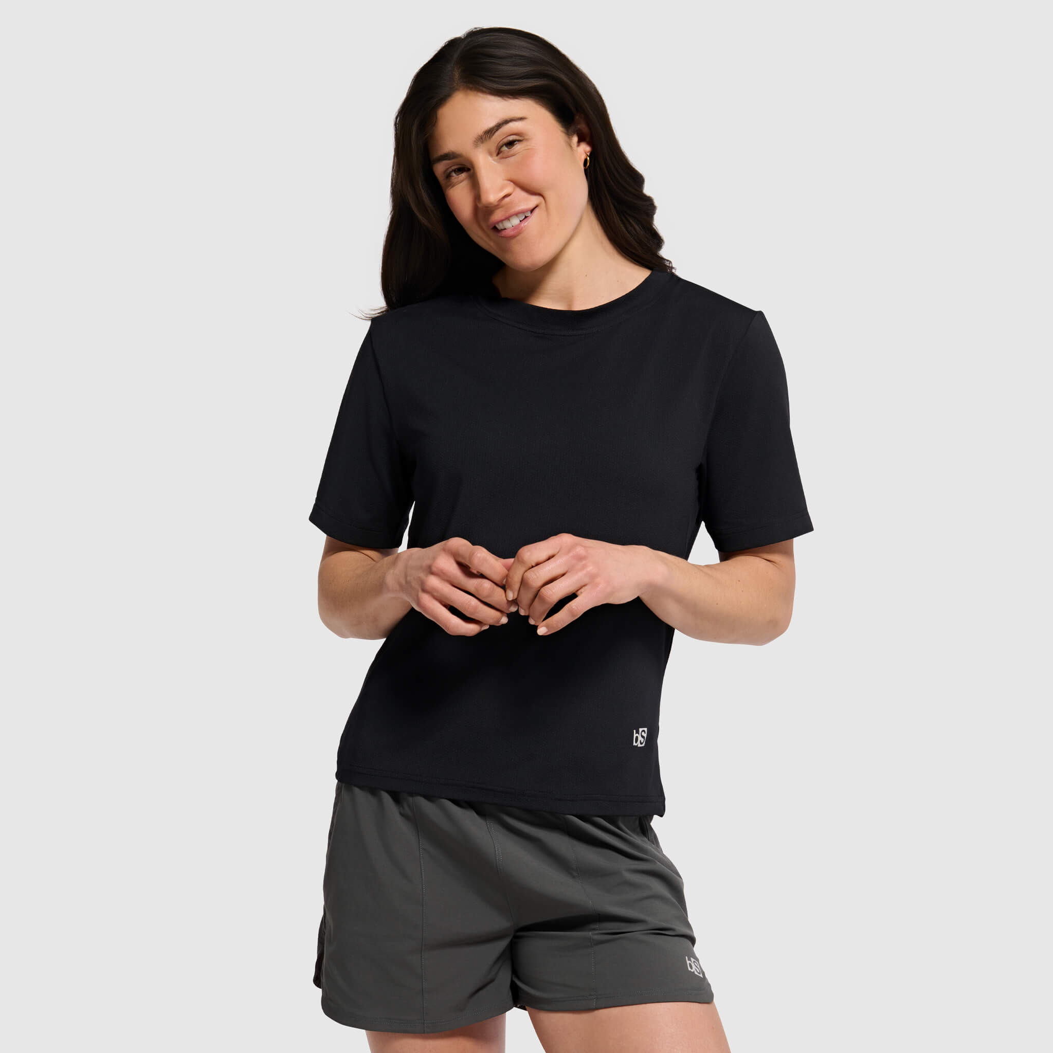 Women's Voyage Tee Shirt BlackStrap #color_black