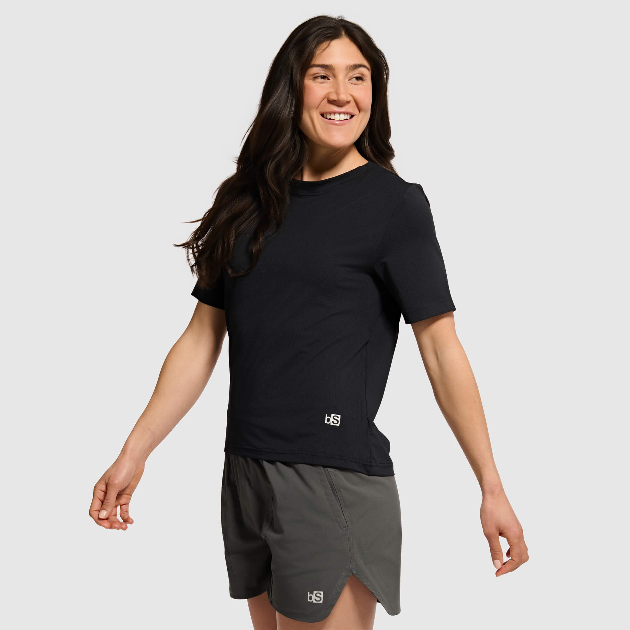 Women's Voyage Tee Shirt BlackStrap #color_black