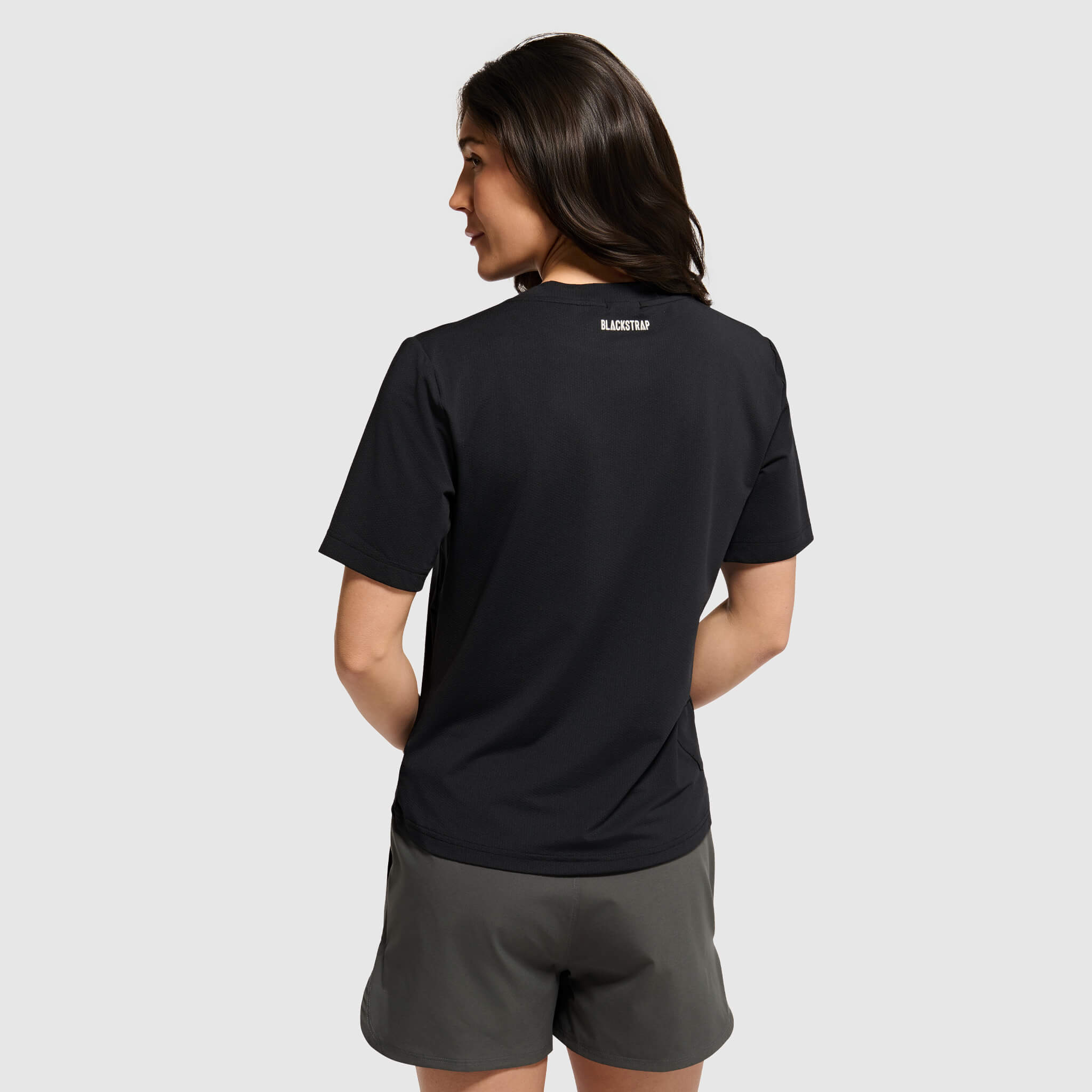 Women's Voyage Tee Shirt BlackStrap #color_black