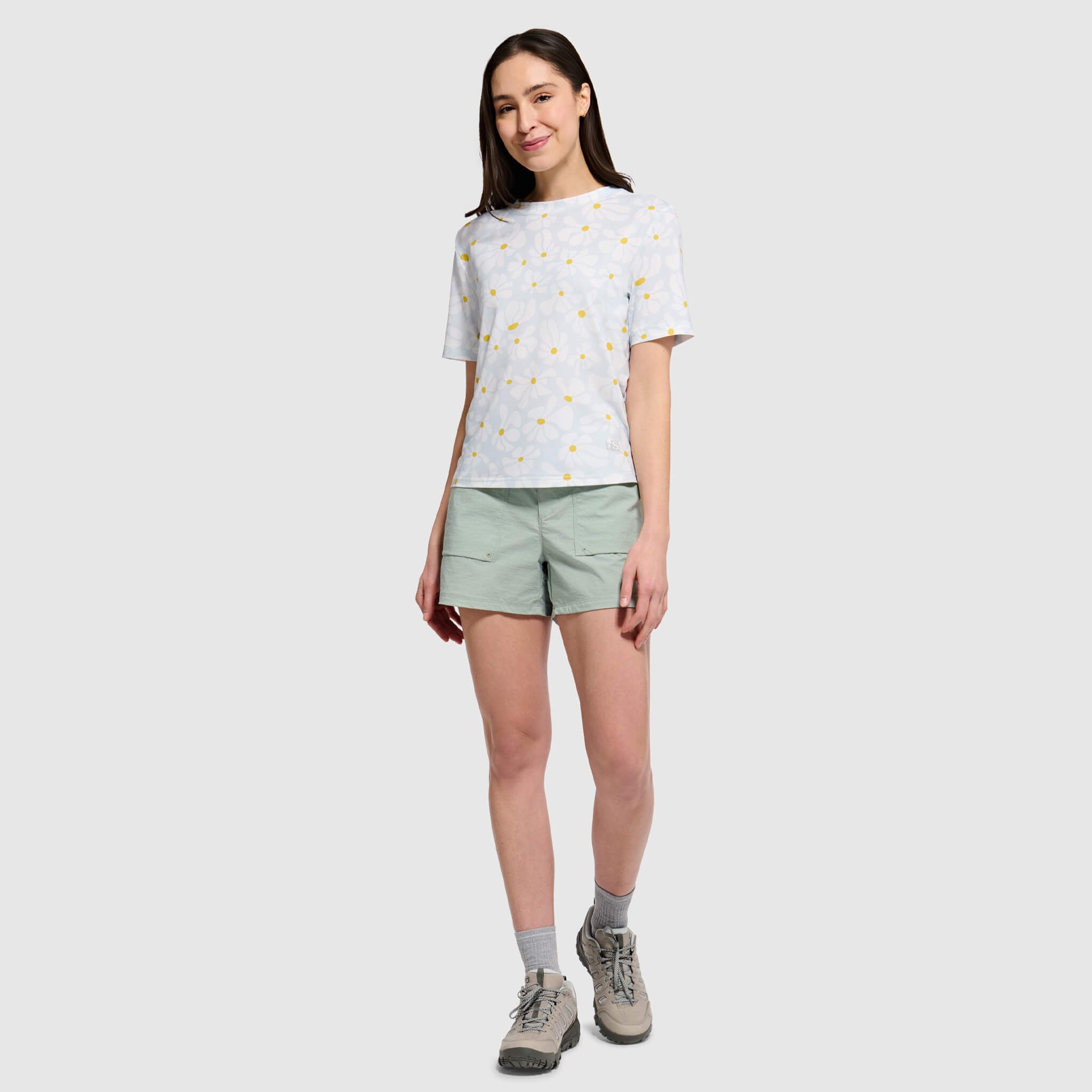 Women's Voyage Tee Shirt BlackStrap #color_boho stratus