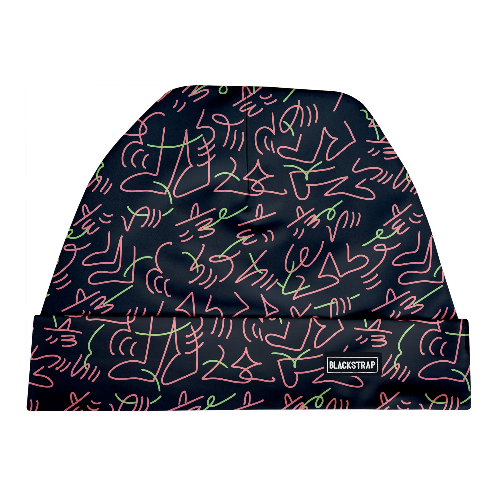 Ascend Beanie BlackStrap Squiggles #color_squiggles