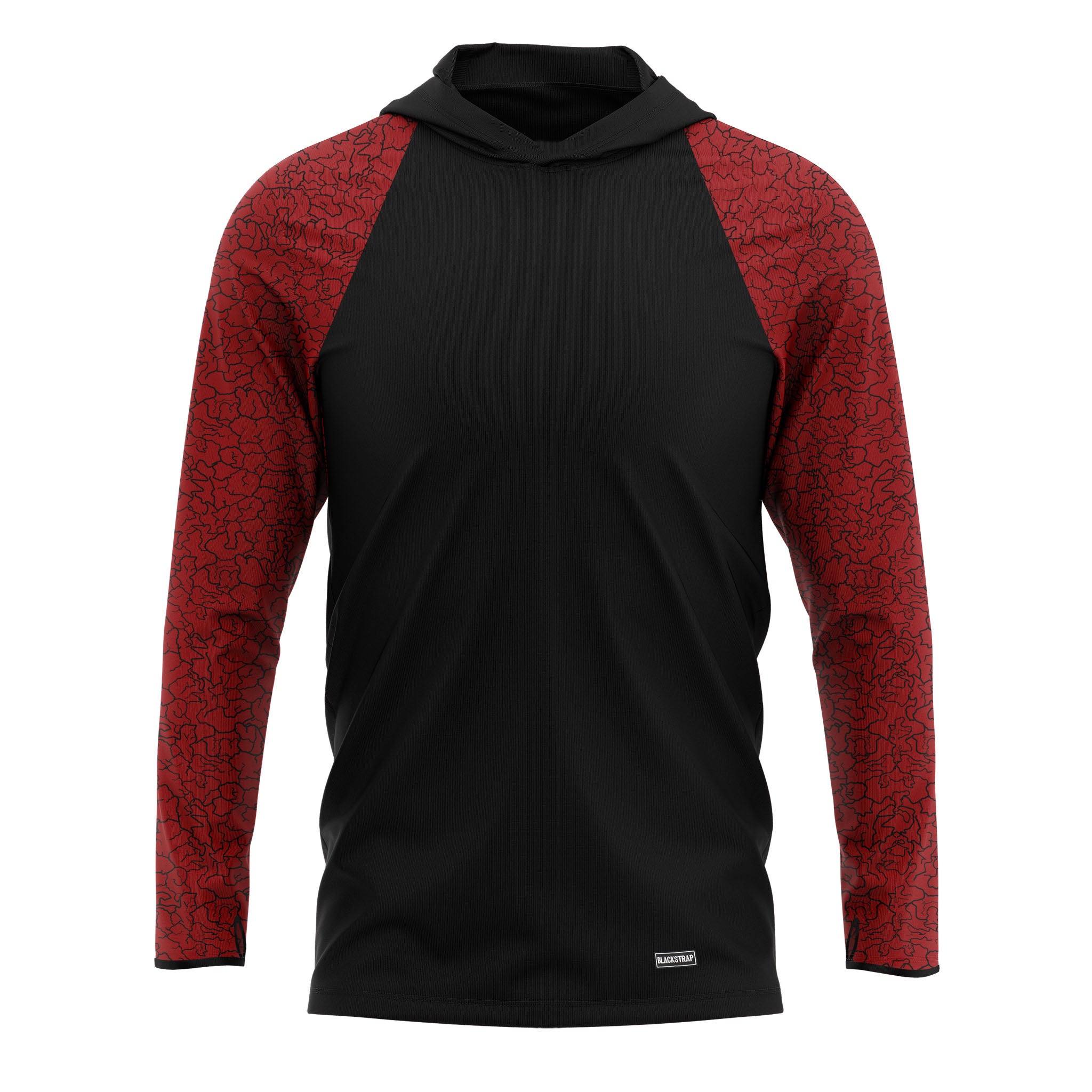 Men's Therma Base Layer Hoodie BlackStrap Magma Red S #color_magma red