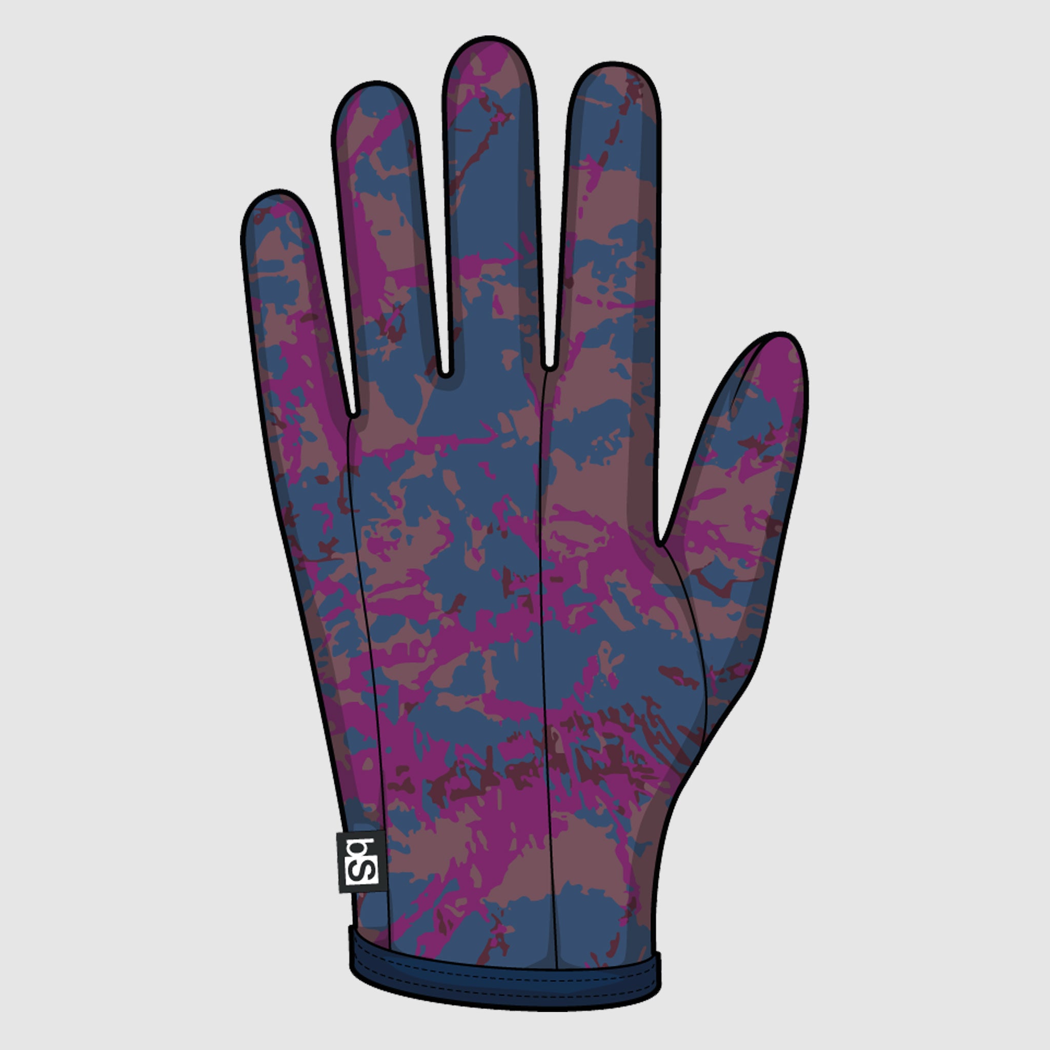 BlackStrap Baseliner Glove liner #color_pulse-currant
