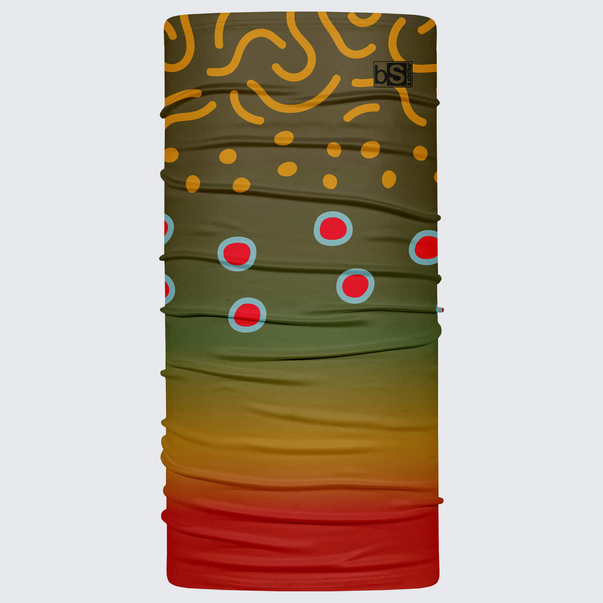 Daily Tube Neck Gaiter | Prints BlackStrap #color_trouty-cutthroat