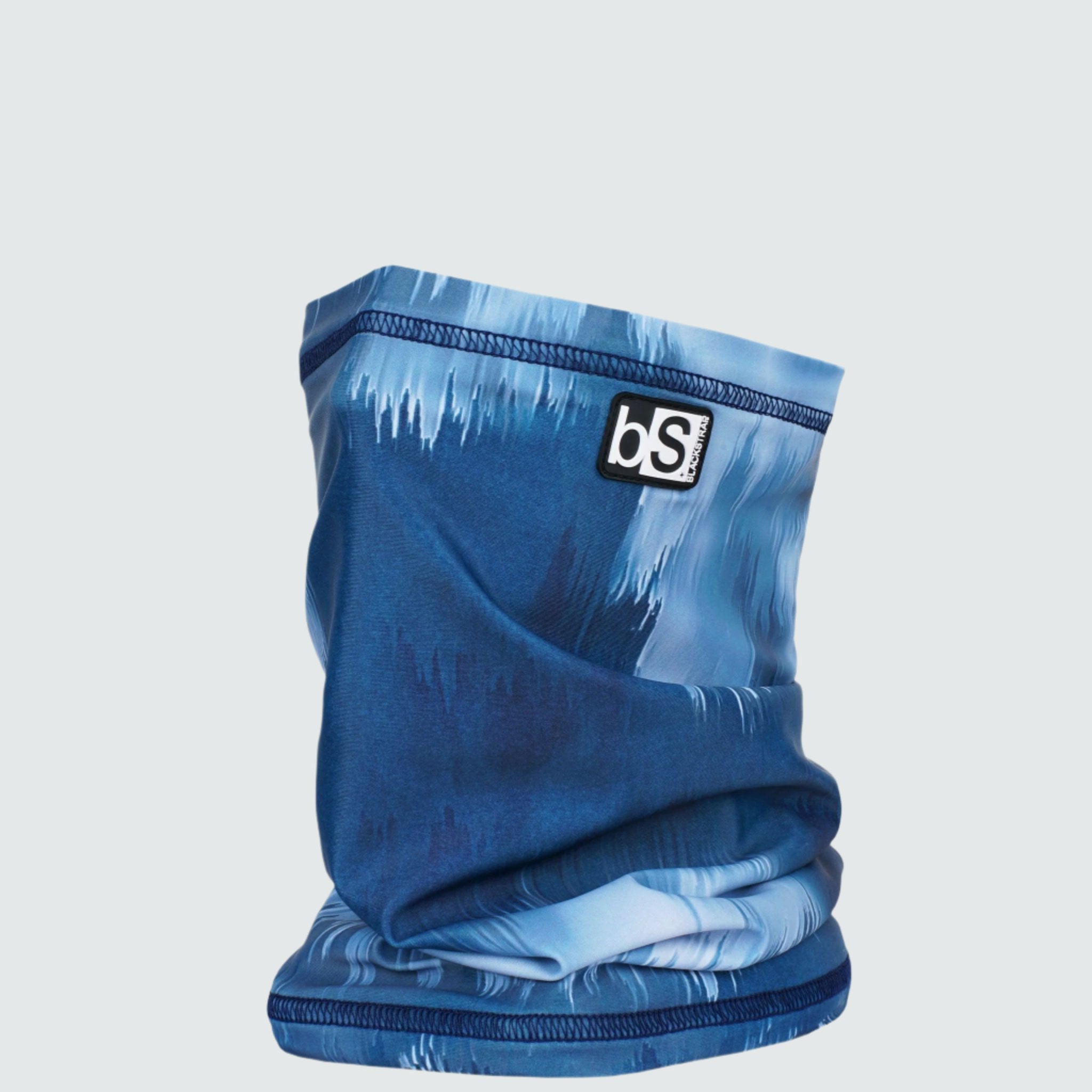 Dual Layer Tube Neck Warmer | Prints BlackStrap Glitch Blue #color_glitch blue