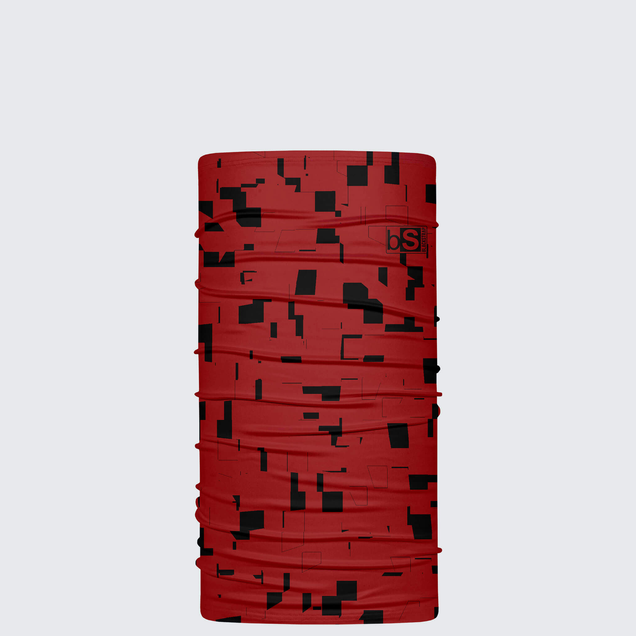 Kids' Daily Tube Neck Gaiter BlackStrap #color_blocks-scarlet