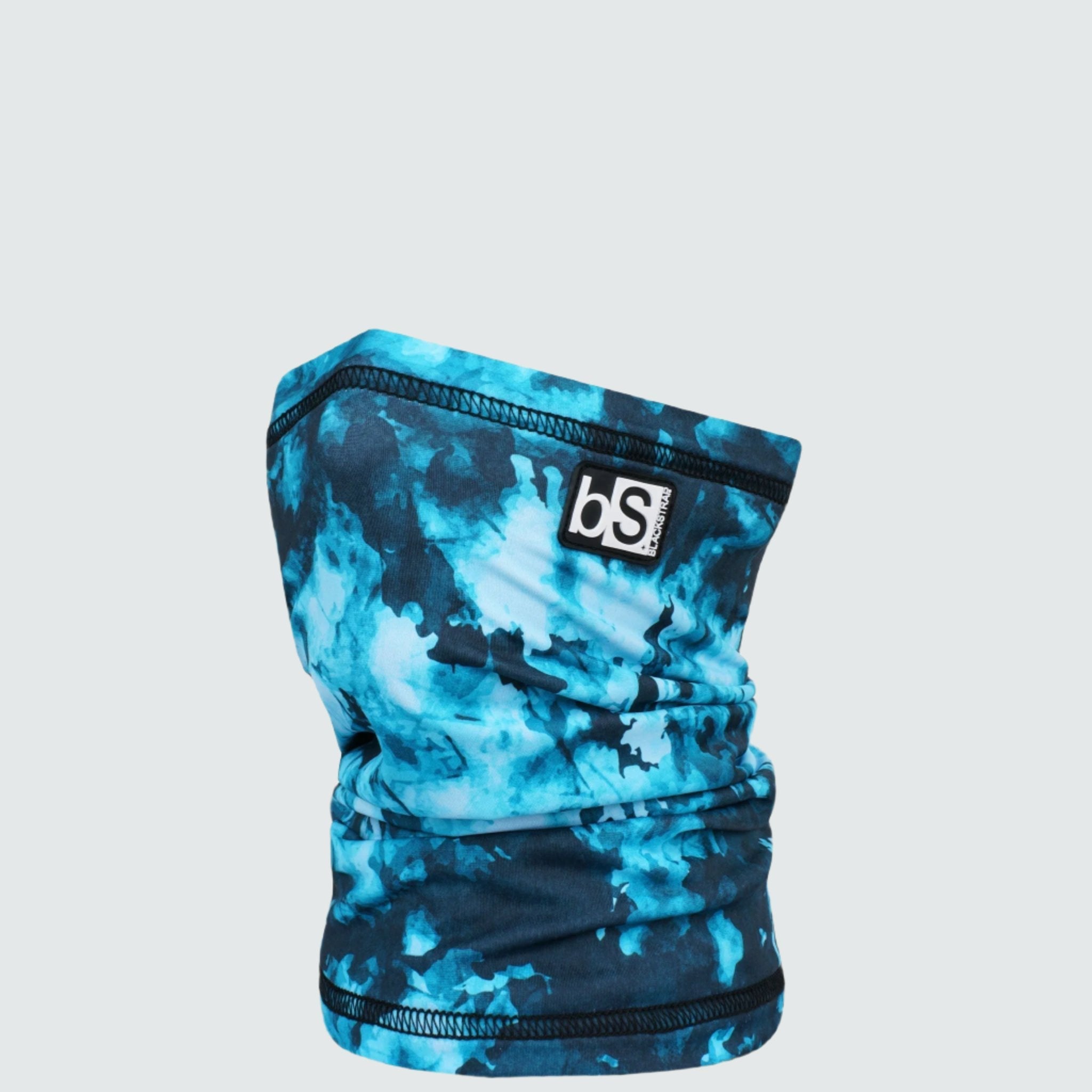 Kids' Dual Layer Tube Neck Warmer | Prints BlackStrap Tie Dye Teal #color_tie dye teal