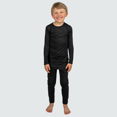 Kids' Therma Base Layer Crewneck BlackStrap #color_black