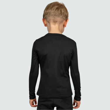 Kids' Therma Base Layer Crewneck BlackStrap #color_black