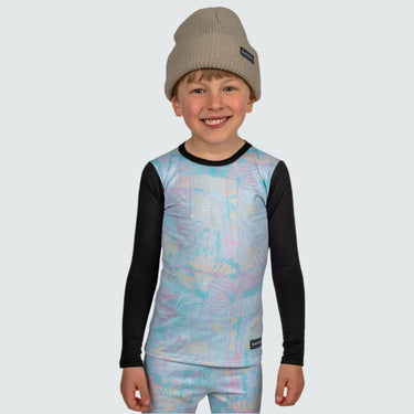 Kids' Therma Base Layer Crewneck BlackStrap #color_safari-pastel