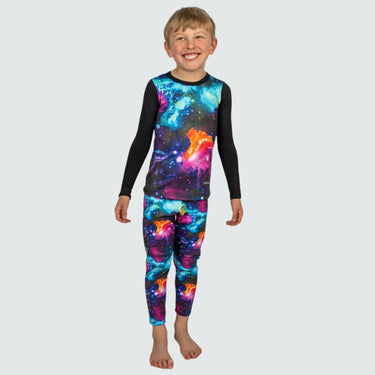 Kids' Therma Base Layer Crewneck BlackStrap #color_space-galactic