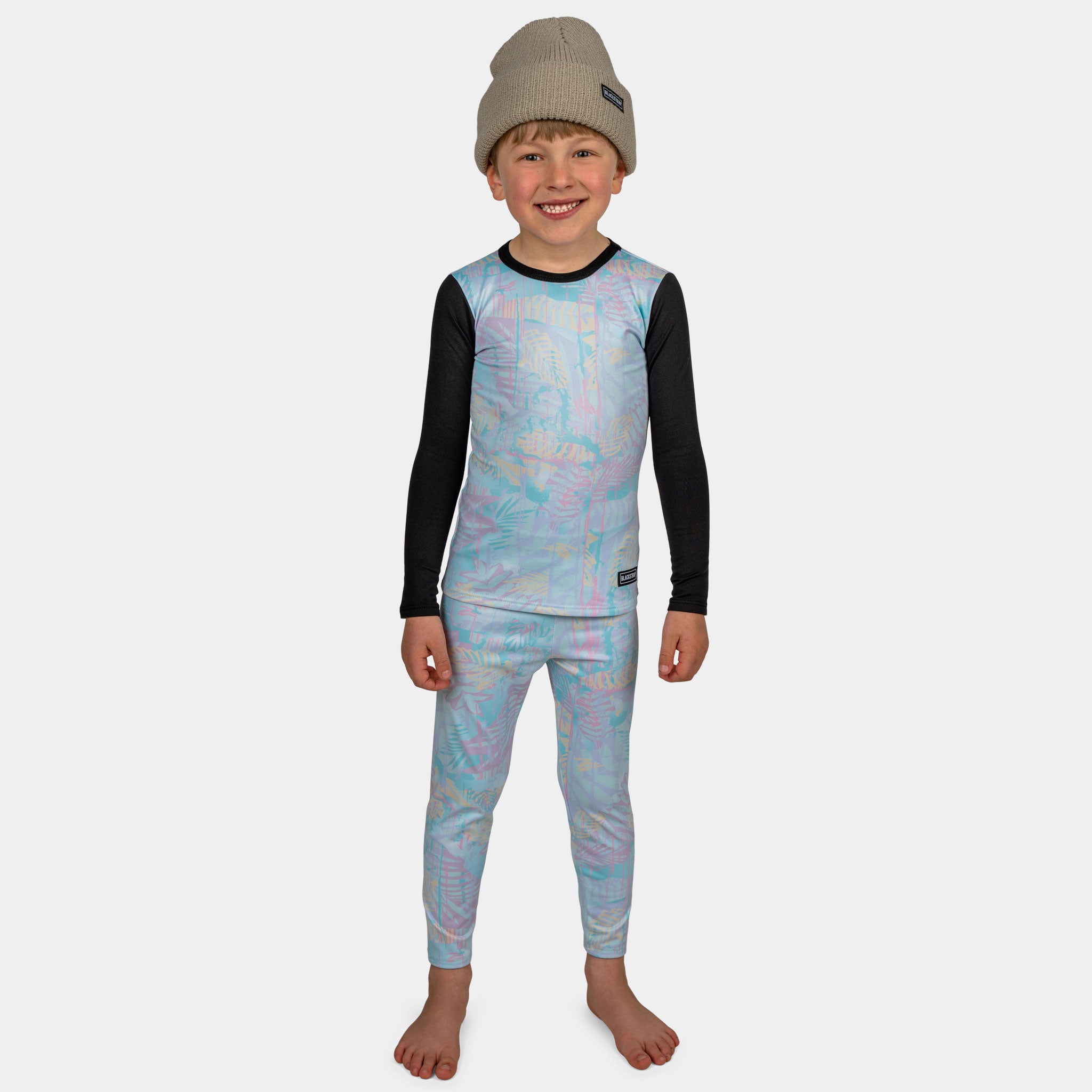Kids' Therma Base Layer Pants BlackStrap #color_safari pastel