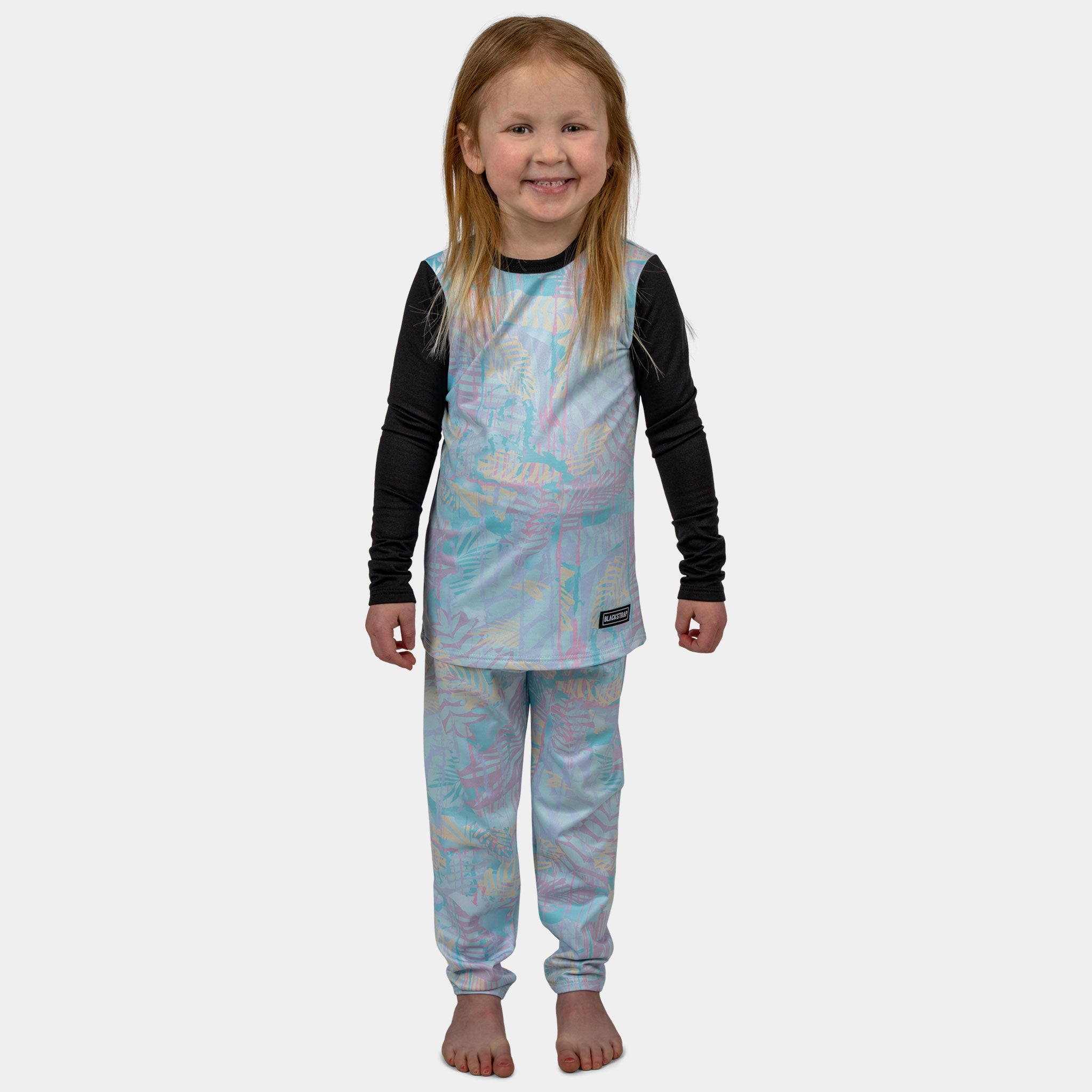 Kids' Therma Base Layer Pants BlackStrap #color_safari pastel