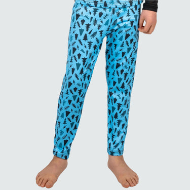 Kids' Therma Base Layer Pants BlackStrap #color_trees-aqua