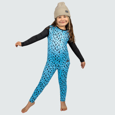 Kids' Therma Base Layer Pants BlackStrap #color_trees-aqua