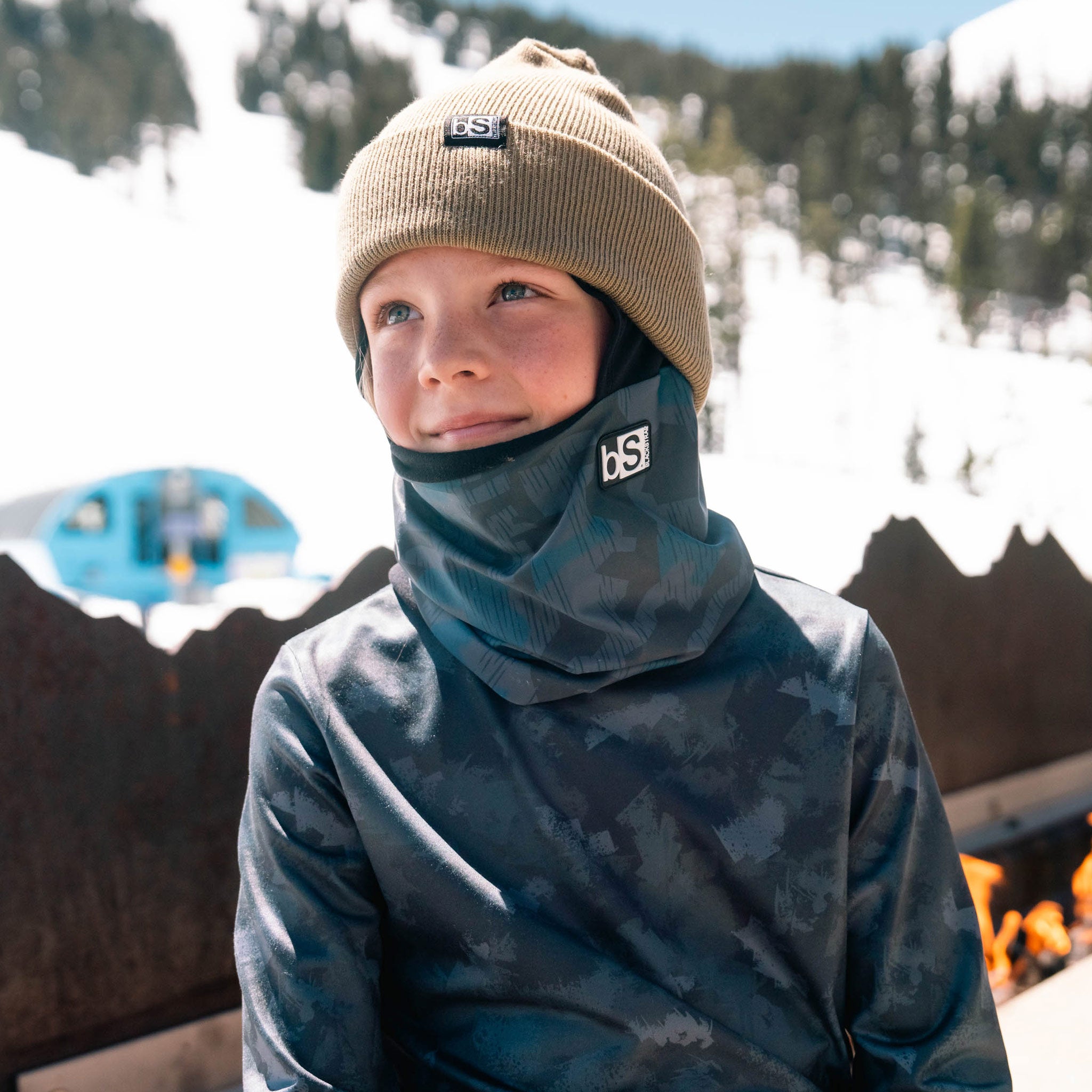 Kids' Treble Hood Balaclava BlackStrap 