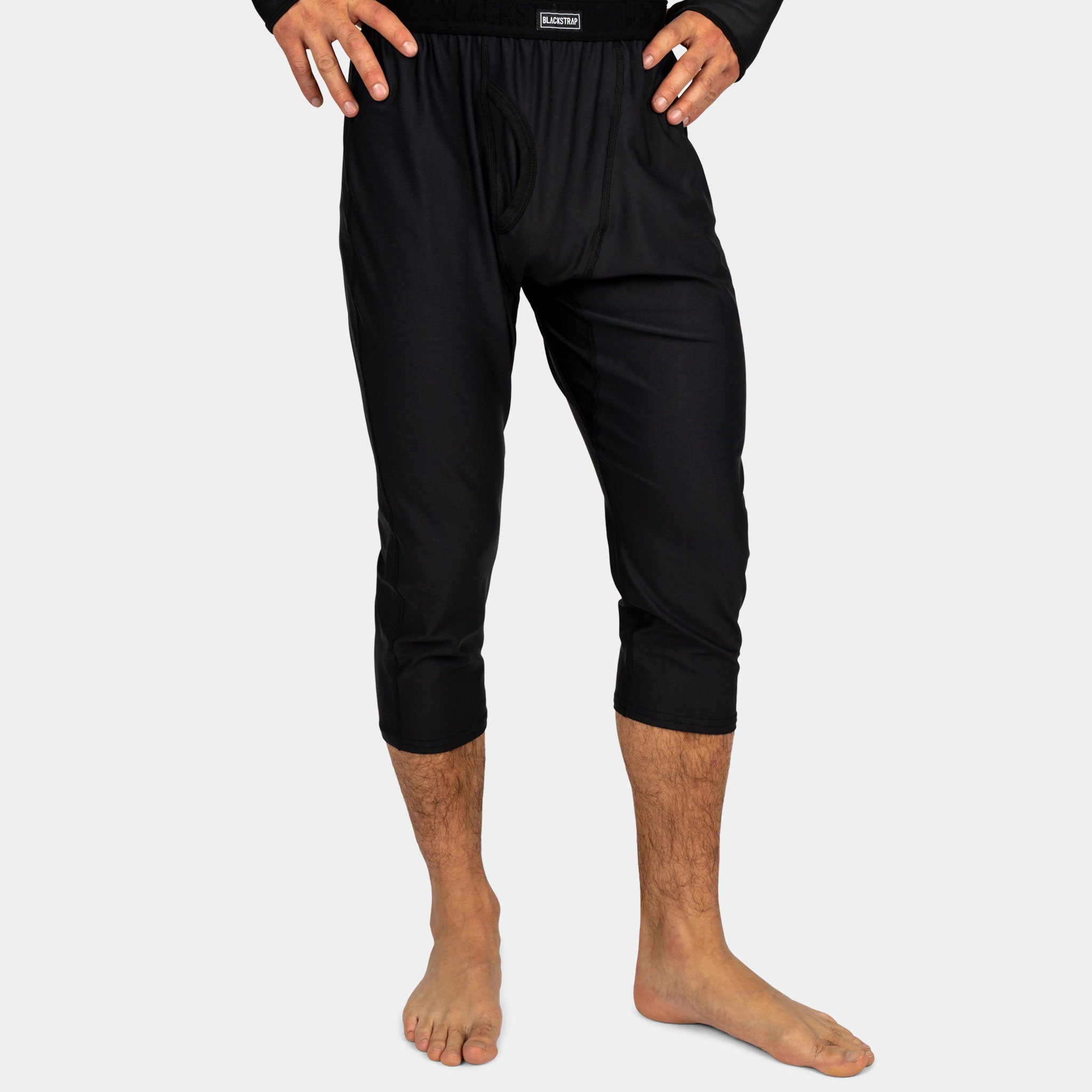 Men's Skyliner All-Season Base Layer Three-Quarter Pants BlackStrap #color_black