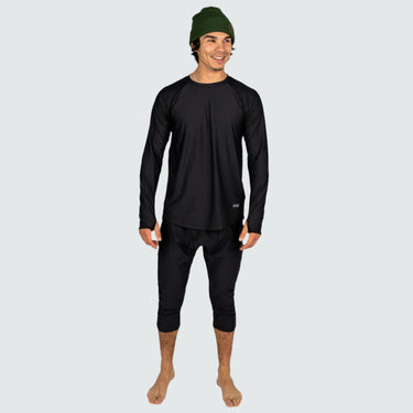 Men's Skyliner All-Season Base Layer Three-Quarter Pants BlackStrap #color_black