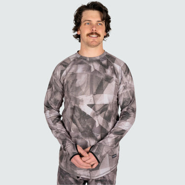 Men's Summit Base Layer Crewneck BlackStrap #color_angles-desert