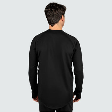 Men's Summit Base Layer Crewneck BlackStrap #color_black