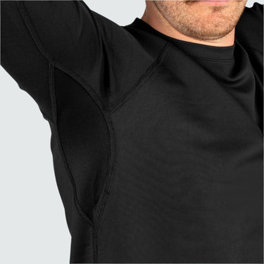 Men's Summit Base Layer Crewneck BlackStrap #color_black