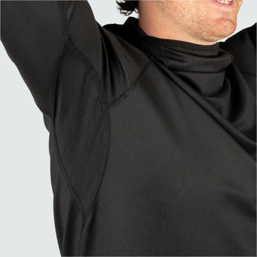 Men's Summit Base Layer Hoodie BlackStrap #color_black