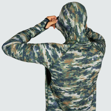 Men's Summit Base Layer Hoodie BlackStrap #color_fatigue