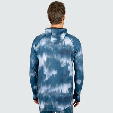 Men's Summit Base Layer Hoodie BlackStrap #color_glitch-blue