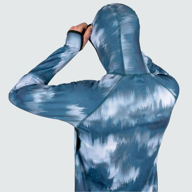 Men's Summit Base Layer Hoodie BlackStrap #color_glitch-blue