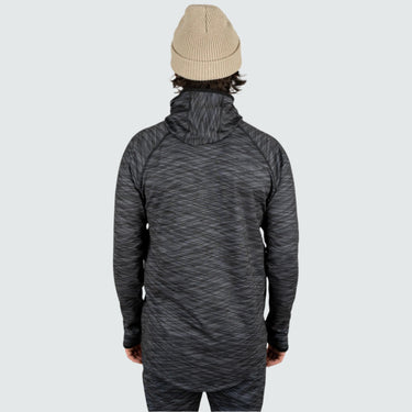 Men's Summit Base Layer Hoodie BlackStrap #color_hatched-charcoal