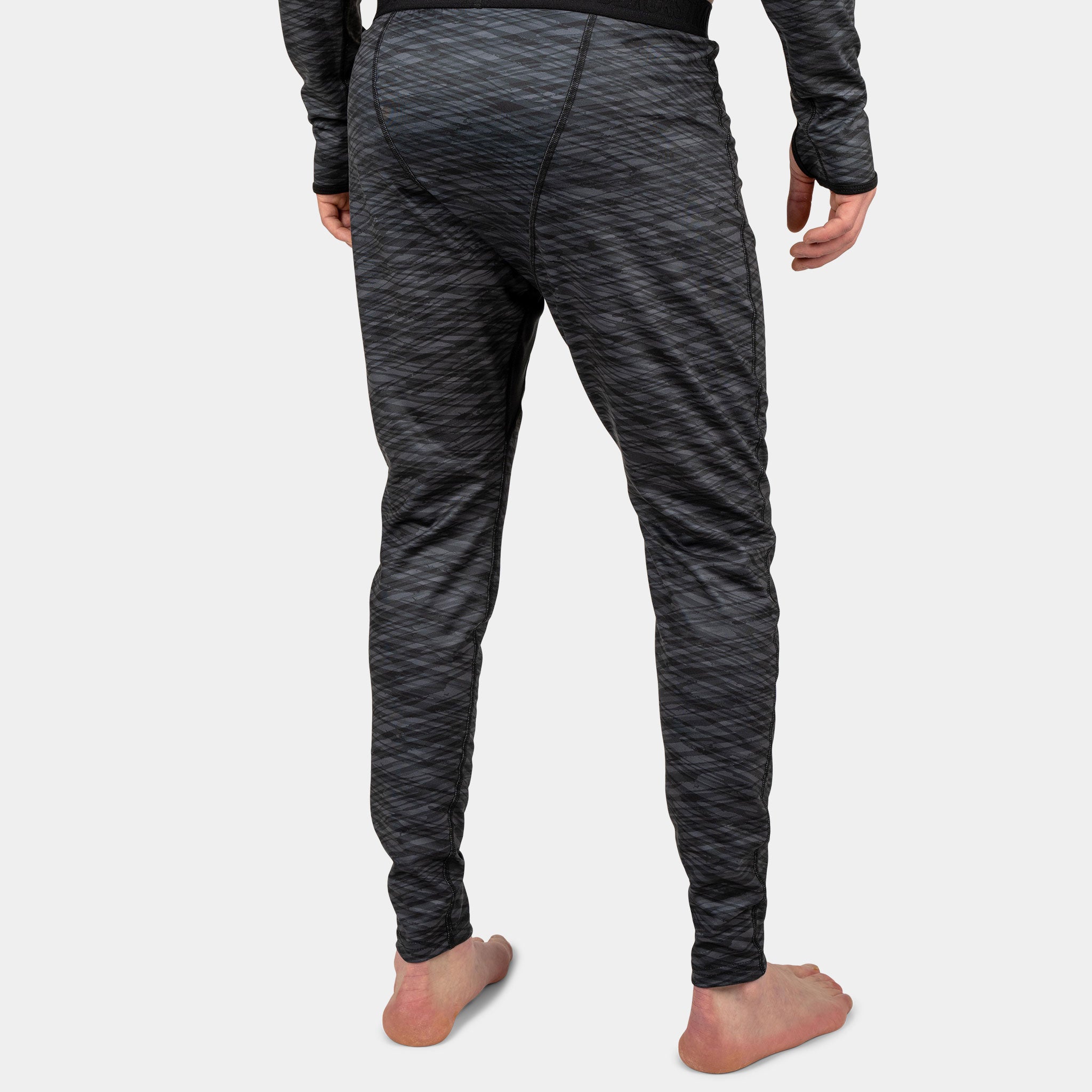 Men's Summit Base Layer Pants BlackStrap #color_hatched charcoal