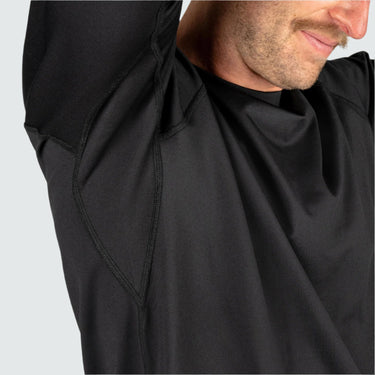 Men's Therma Base Layer Crewneck BlackStrap #color_black