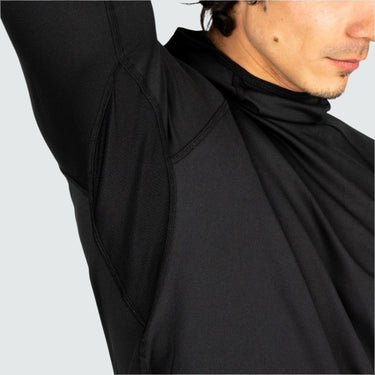 Men's Therma Base Layer Hoodie BlackStrap #color_black