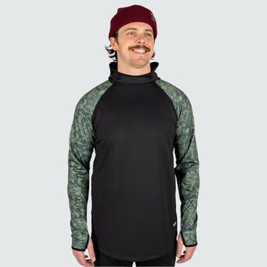 Men's Therma Base Layer Hoodie BlackStrap #color_canvas-green