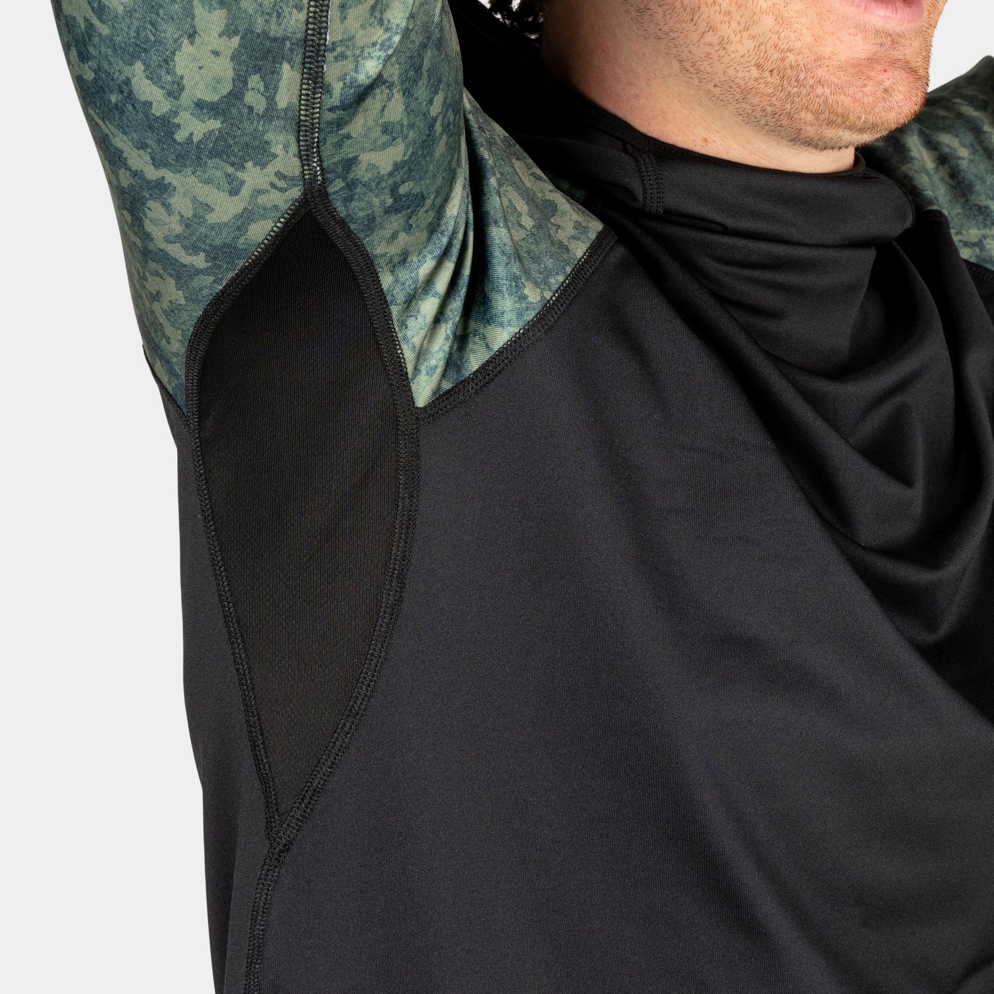 Men's Therma Base Layer Hoodie BlackStrap #color_canvas green