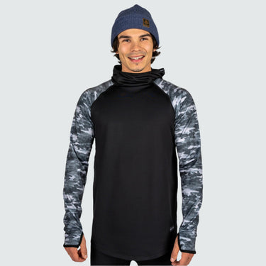 Men's Therma Base Layer Hoodie BlackStrap #color_fatigue-black