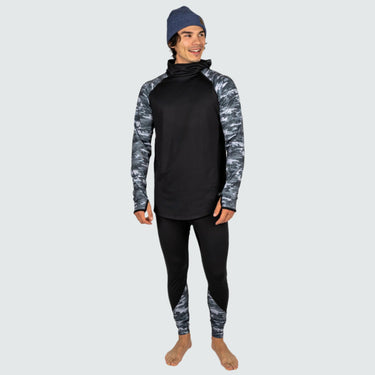 Men's Therma Base Layer Hoodie BlackStrap #color_fatigue-black