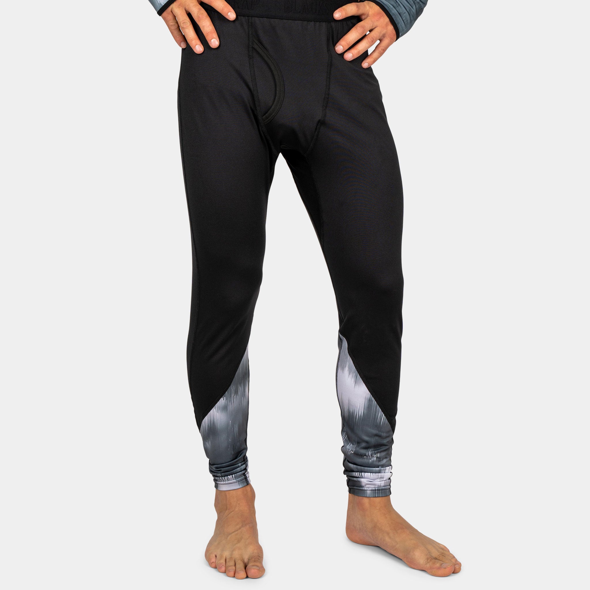 Men's Therma Base Layer Pants BlackStrap #color_glitch gray