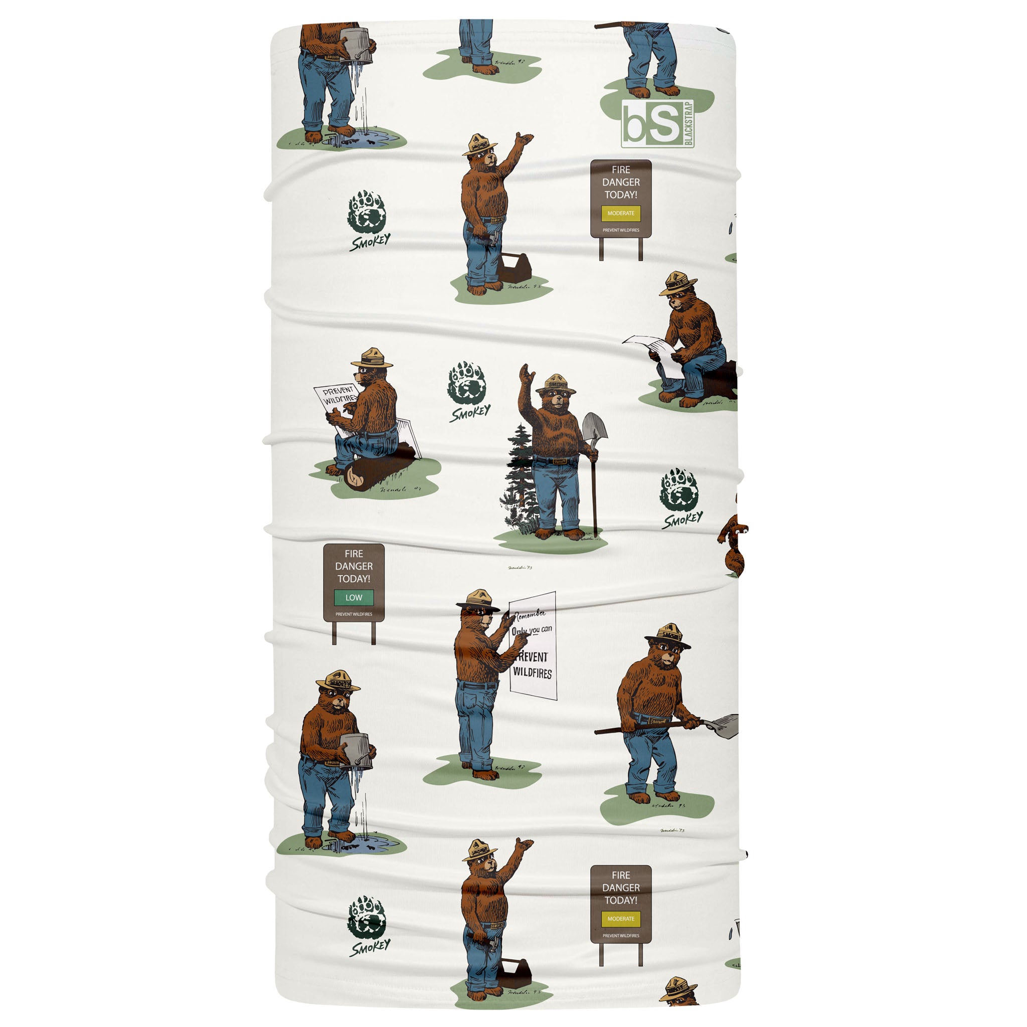 Daily Tube Neck Gaiter | Smokey Bear BlackStrap Fire Danger #color_fire danger