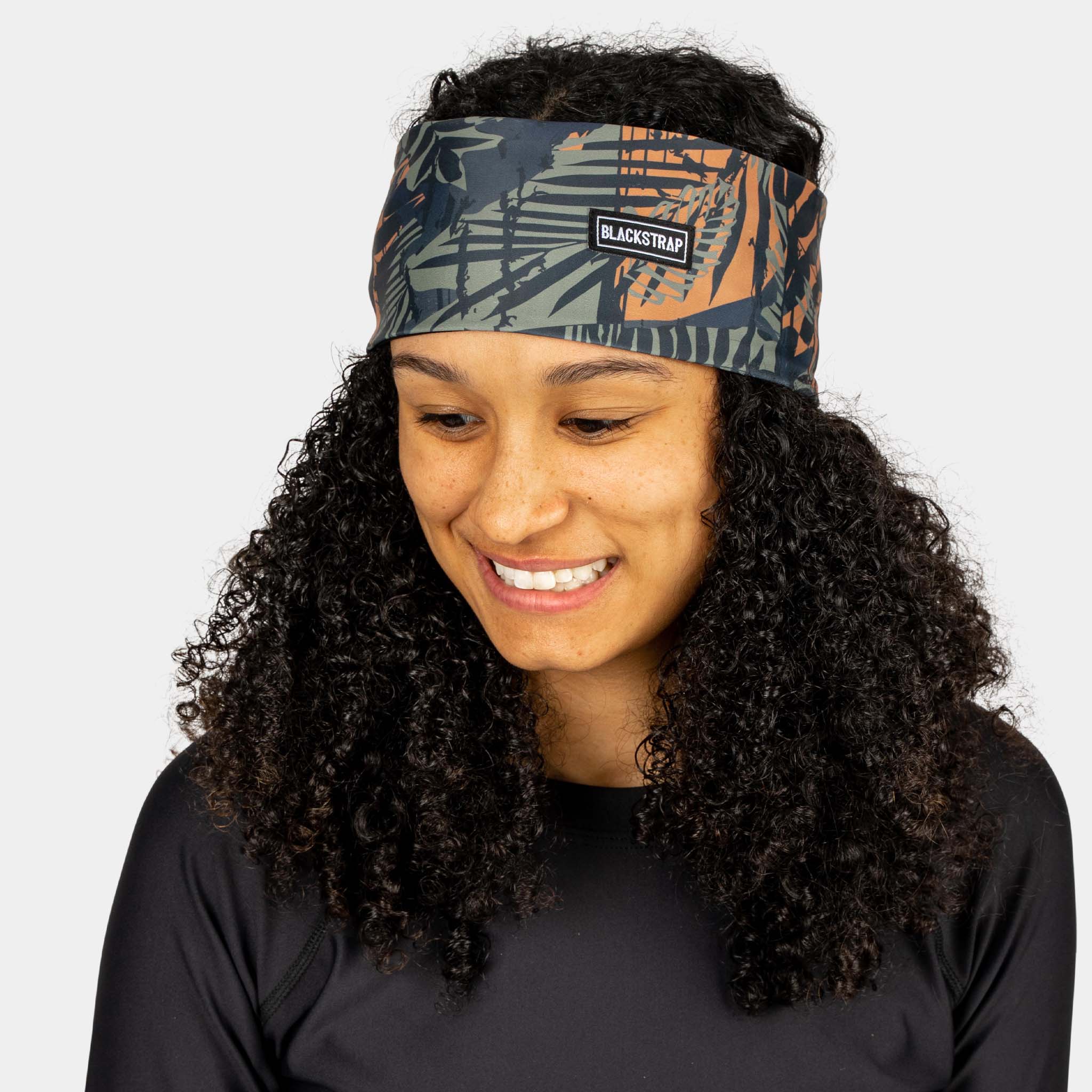 Snowbird Dual Layer Headband BlackStrap #color_safari juniper