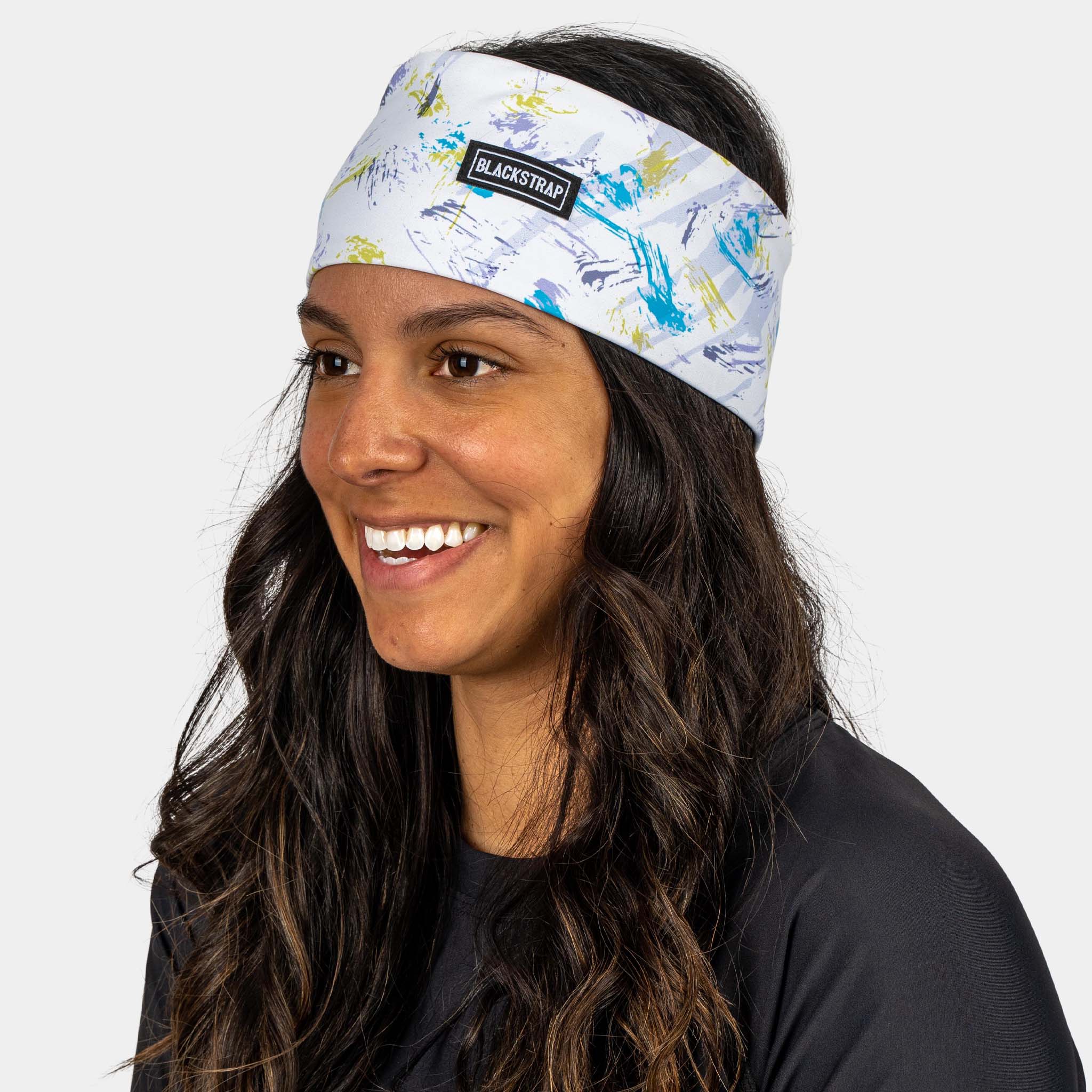 Snowbird Dual Layer Headband BlackStrap #color_splash sporty