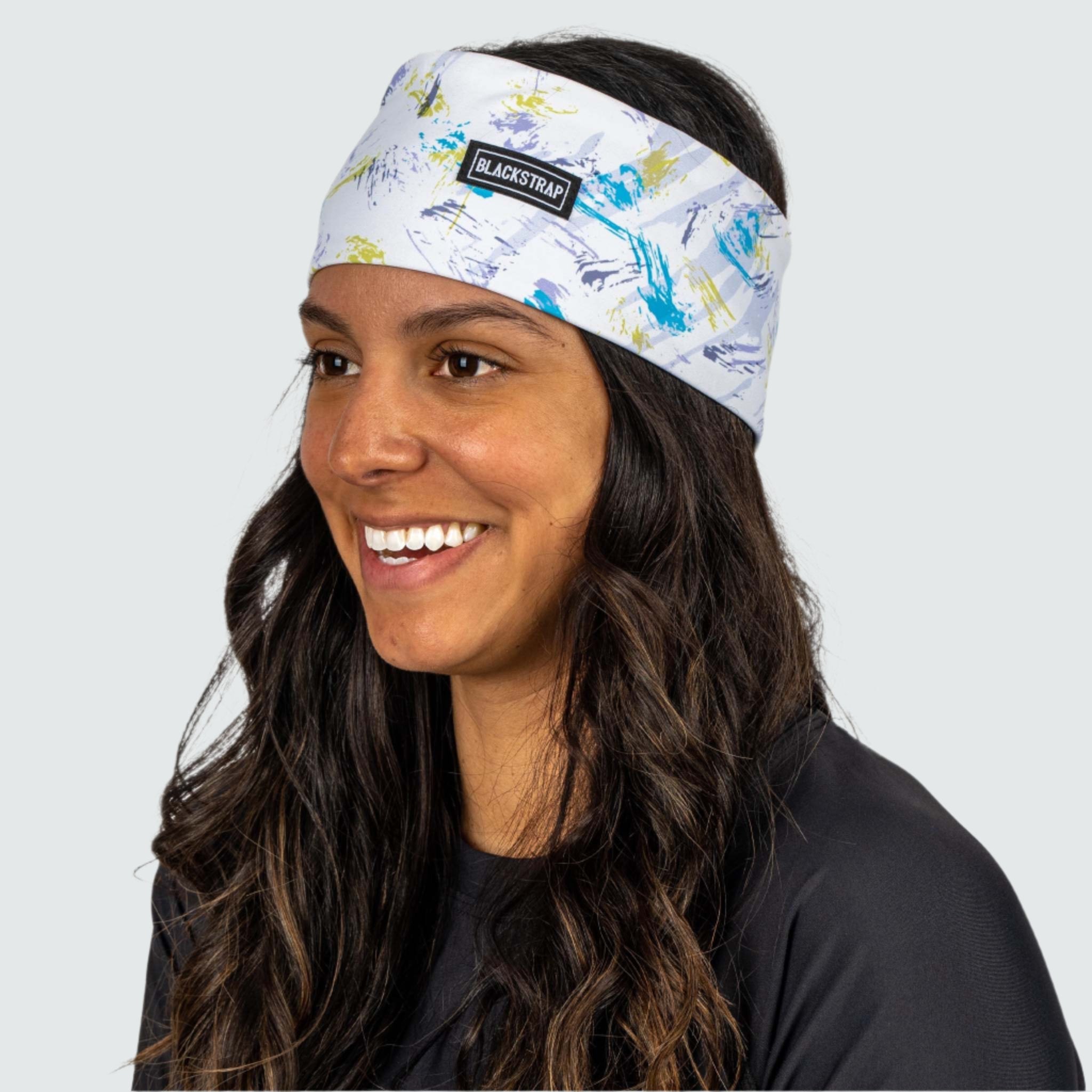 Snowbird Dual Layer Headband BlackStrap #color_splash-sporty